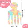 Hair Picks for Curly hair, 2pcs Afro Acetate Pick Comb, Fine-Tooth Comb Colorful, 4.72 Inch Curly Picks Long Wide Tooth Detangling Styling Reducing