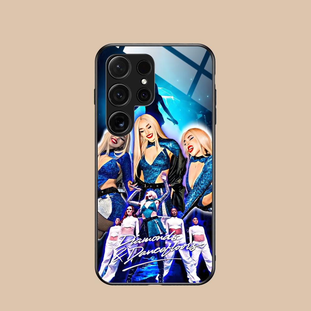 Fashion Ava Max Glass Mobile Phone Case for Samsung Galaxy A56 55 54 53 52 51 36 35 34 23 16 15 5G Colorful Cover