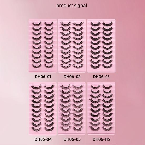 Modne grube sztuczne rzęsy Łatwe w użyciu urocze włókno chemiczne