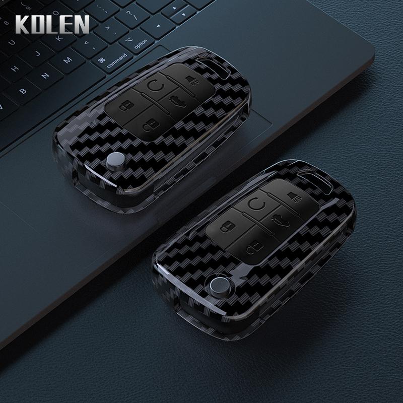 Abs Carbon Fiber Car Key Case Cover For Chevrolet Cruze Aveo Trax Sail Malibu Captiva Opel Vauxhall Astra J Corsa Insignia Mokka