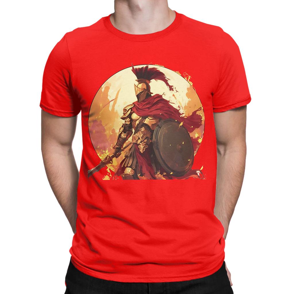 Ancient Greek Warrior Spartan Graphic 100 Cotton Tshirt Spartan Tops Tees For Unisex