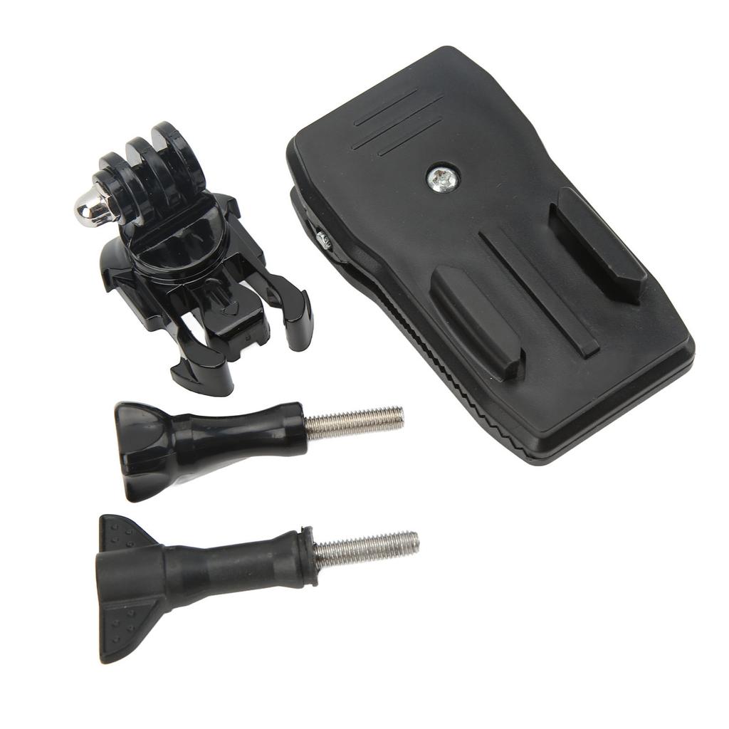 Action Camera Backpack Clip 360 Degrees Rotating Backpack Strap Fixing Clamp with Quick Release