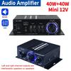 AK-280 Digital Amplifier 12V 40W+40W HIFI Digital Stereo Audio Amplifier 2 Channel Home Theater Support Treble Bass AUX Input