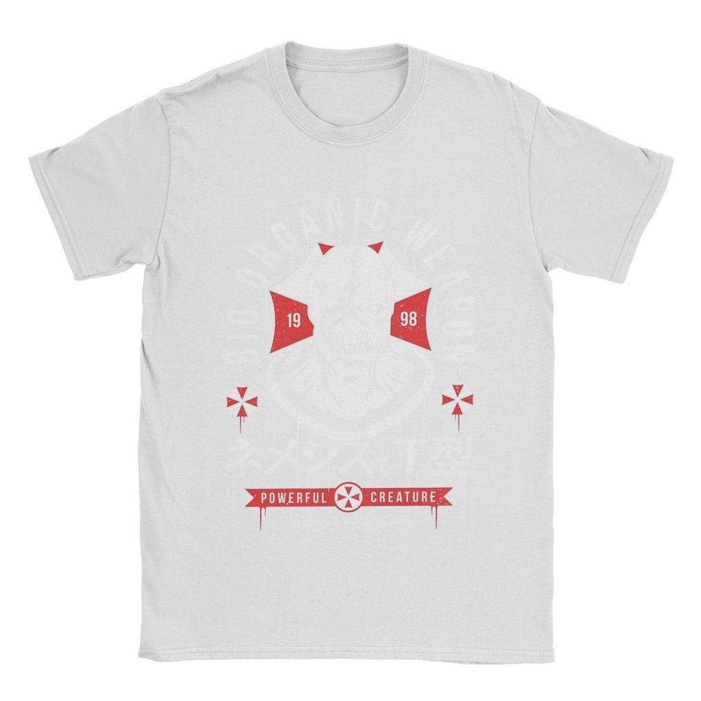 Men T-Shirts Bio Organic Weapon Residents Evils Novelty 100% Cotton Tees Short Sleeve T Shirts Round Neck Clothing Gift Idea