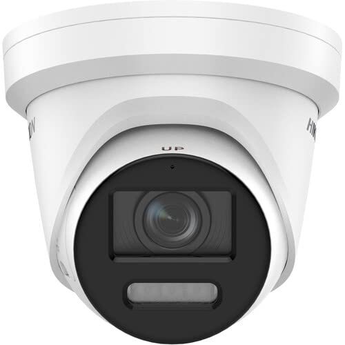 

Acusense 4MP IP PoE Turret купольна камера Широкий кут огляду Повнокольорова нічна версія Аудіо Зовнішній стробоскоп Аудіо сигналізація Сумісний з Hikvision