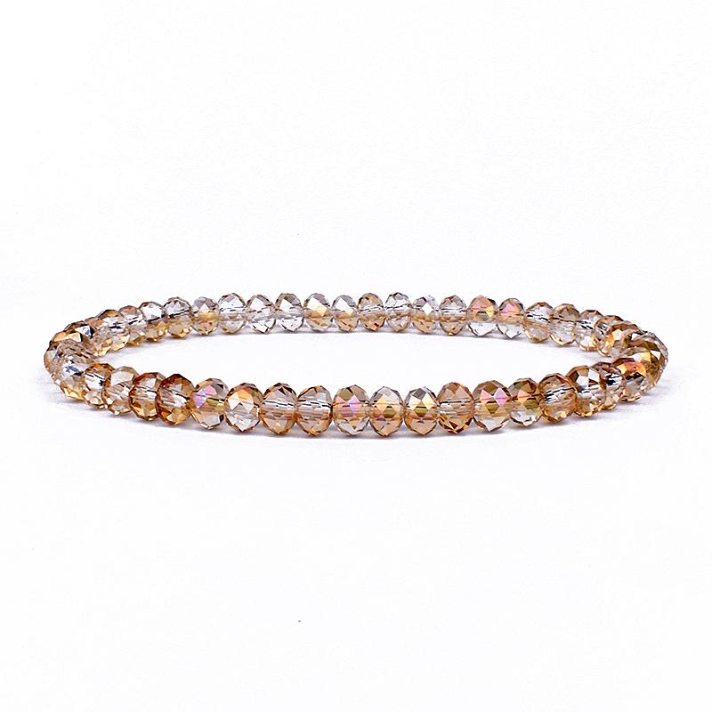 Mini Geslepen Kristal Armband Dames Luxe Kralen Dames Armband Mode 6/8mm 41kleur Kristallen Kralen Armband Vriendschap Sieraden