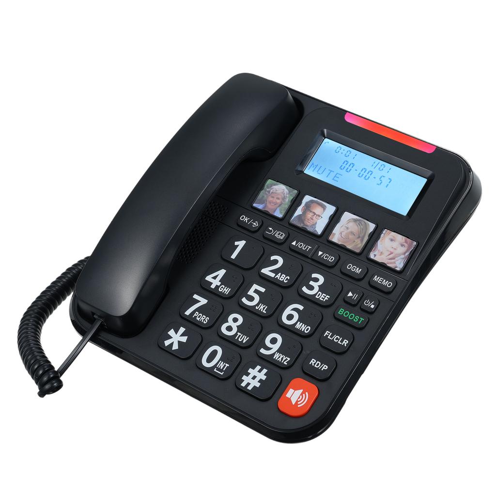 D2015 TAM Sistem telefonic extensibil Sistem telefonic fără fir cu fir cu telefon care răspunde la butoane mari