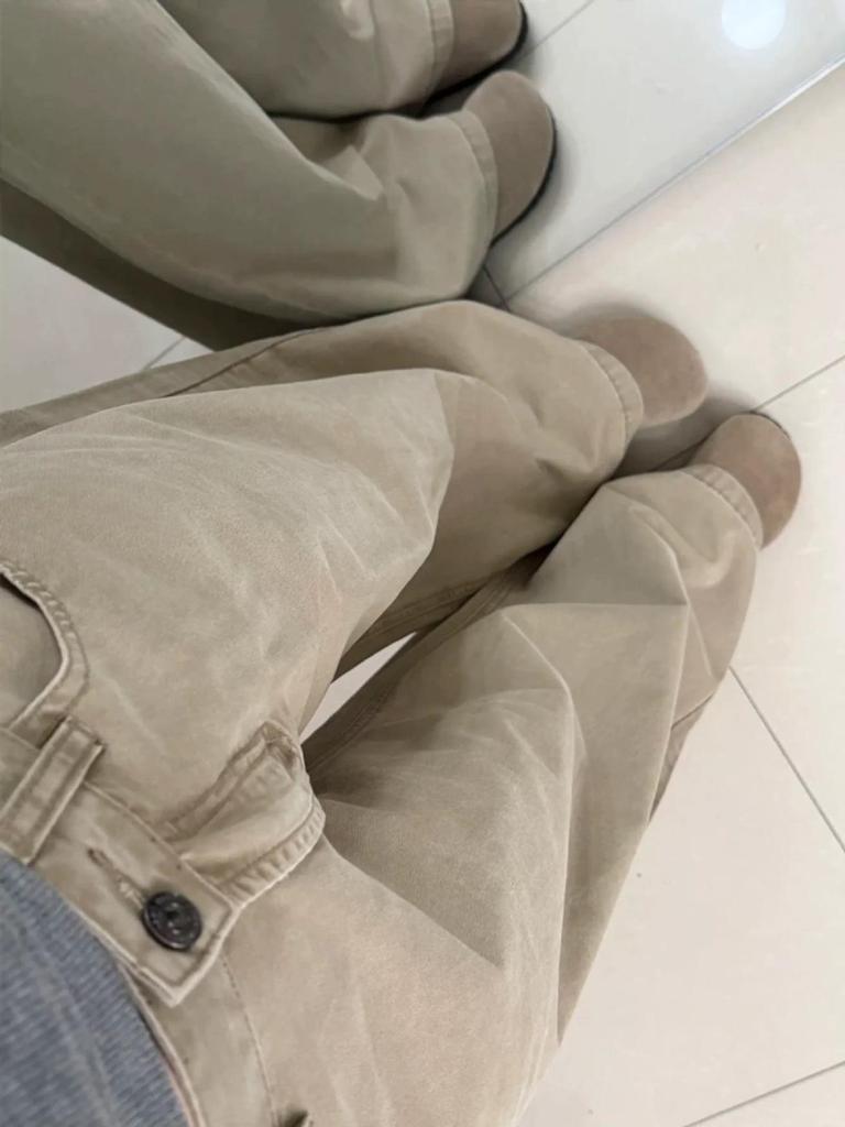 Women's High-Waisted Khaki Wide-Leg Jeans, Autumn 2025 New Style, Slimming Straight Fit Casual Pants