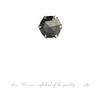 Diamond World PT900 Black Diamond Single Earring with Six Prongs Women's Rose-Cut Earrings, 0.3ct,