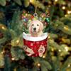 Festival Dog Hanging Charm Acrylic Dog Pendant Christmas Decoration Hanging Dog Ornament for Tree Adornment