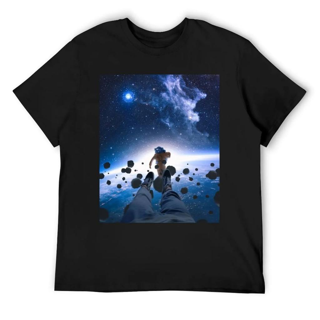 Drifting in Space T-Shirt plus size clothes Man t-shirt sweat cheap stuff tee shirts for men