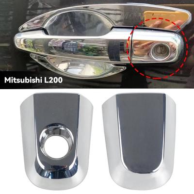 Chrome Car Rear Door Handle Protective Cover Outside Modification ABS Handle Cover For Mitsubishi L200 2005-2015 Right Left
