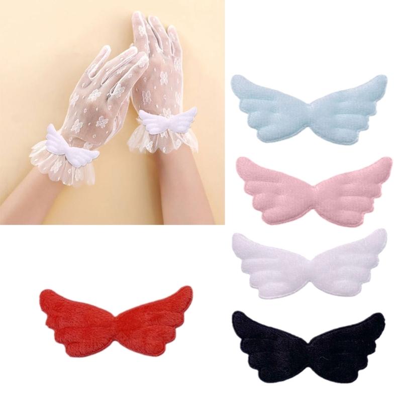 Handmade Craft Project Kits Crafting Headband Angel Wing Applique Shoes Patches Sewing Headband Accessories