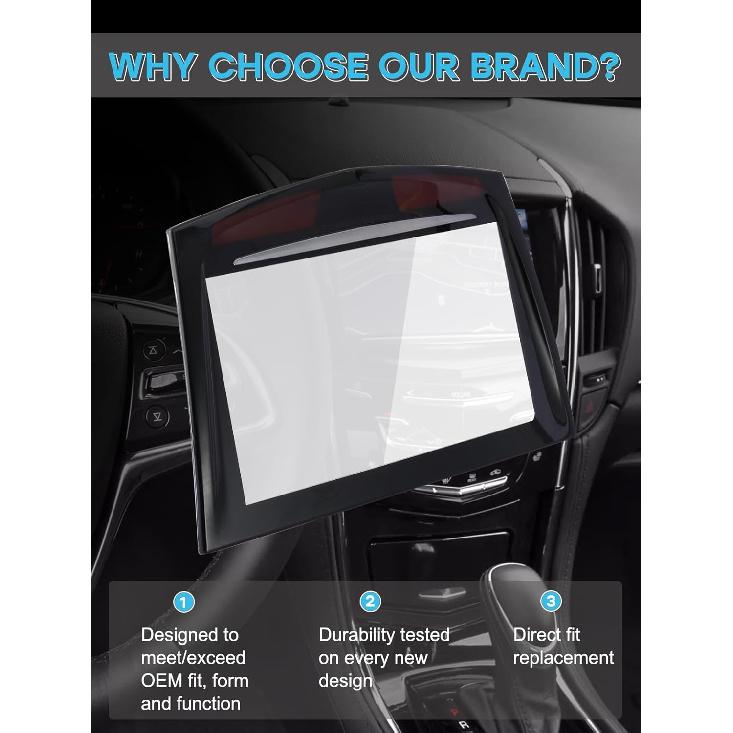 22912609 Upgraded CUE Touch Screen Display Replacement with Free Tools For Cadillac ATS XTS 2013-2019,CTS 2014-2019,ELR 2014-2016,SRX