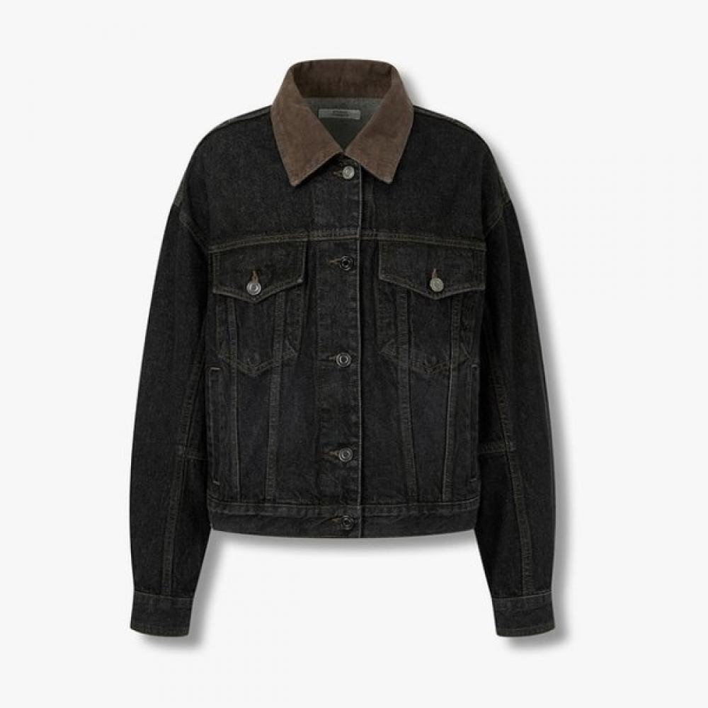 Studio Tomboy Denim Trucker Jacket  9105313102ct blacks/FREE