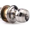 Zinc Alloy Rotation Round Door Knobset Handle Round Shaped Entrance Lock Doorknob for Hallway Closet Easy to Use