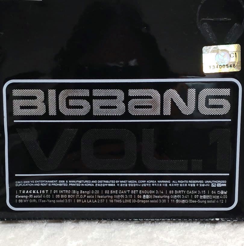 [USED] Rare BIGBANG VOL.1 SINCE 2007/CD Album