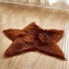 Machine Washable Modern Faux Fur Rug - Dirt-Resistant Living Room/Bedroom Mat