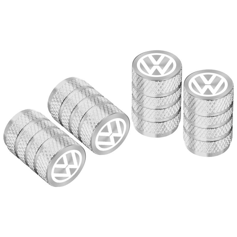 2026 Hot For VW VOLKSWAGEN 4Pcs/Set Car Tyre Valve Dust Caps Aluminum Tire Wheel Valve Stem Air Caps Covers For Volkswagen GOLF 