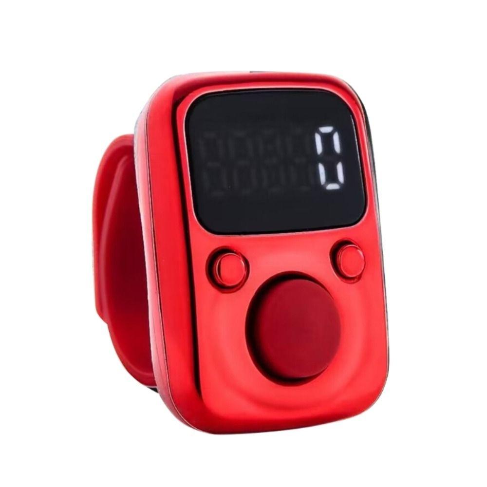Quality Electric Finger Counter Digital Display Glow in Dark Tally Counter Buddhas Pray Luminous Finger Ring Pray