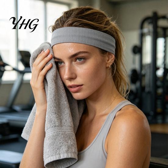 Non Slip Athletic Hair Bands for Running Non-slip Sports Headband Men Women, Breathable Yoga Headband, Moisture Elastic Fitness Training Wicking