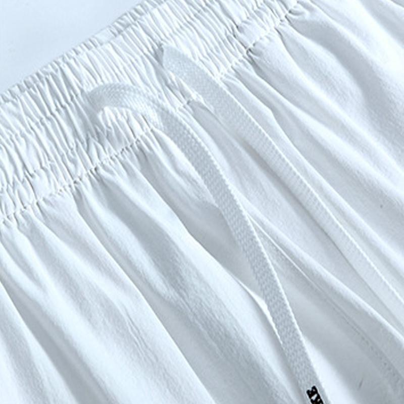 Женские модные повседневные однотонные универсальные спортивные штаны свободного кроя — фото 14