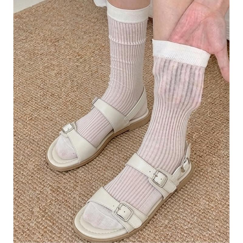 Made in Korea Ribbed Crew Socks 5-Pack
