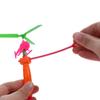 Plastic Pull Line Aircraft With Assembled Handle Take-off Draw Toys Drawstring Plane  Children Gift