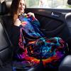 1pc Skull Printing Lightweight Flannel Blanket, Comfortable and Warm Blanket, for Camping Sofa Bed and Couch Office, Gift