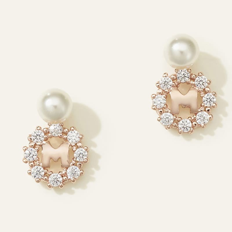 METROCITY JEWELRY M Basic Sterling Silver Rose Earrings A231SE9002RPH