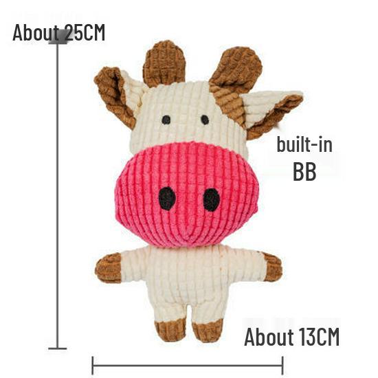 Peluche Bulldog Francese con Palla Squeaky e Giocattolo con Corda per Gatti e Gattini - Resistente al Morso, Design Cartoon Frutta
