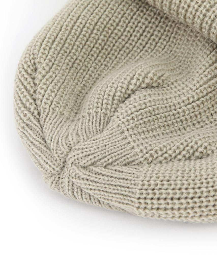 Eondeokeonteulolseutyudio Winter Short Beanie Double Roll Up Beanie / Ac / Field Oatmeal