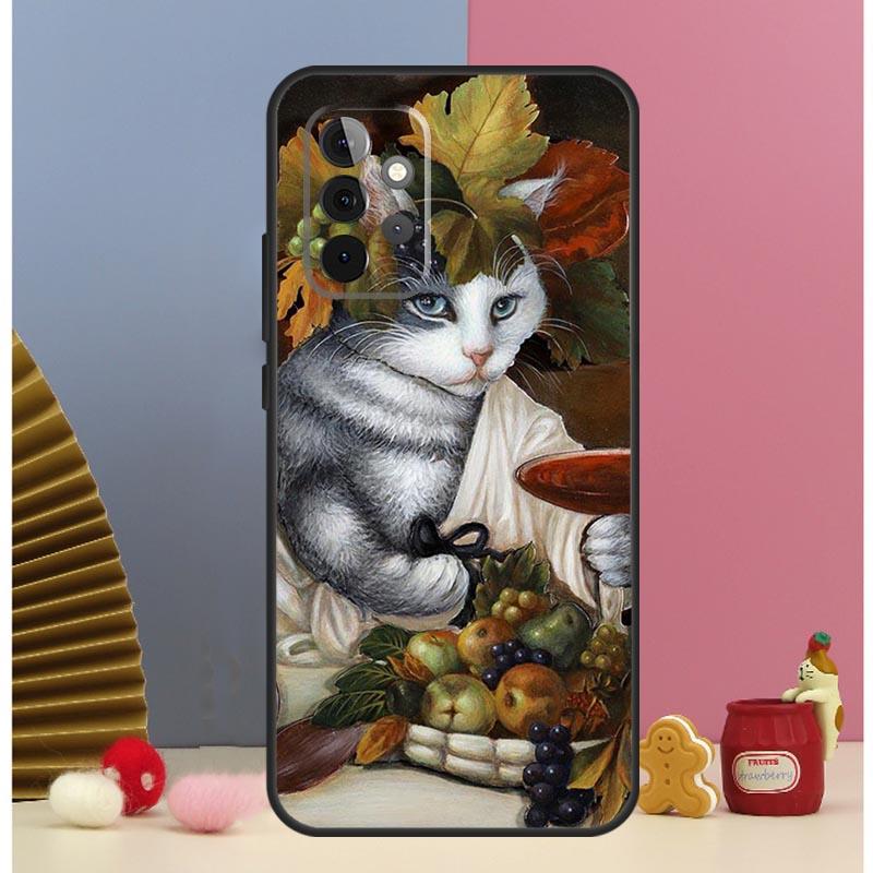 Funny Cat Art Aesthetics Case For Samsung Galaxy A54 A34 A24 A14 A51 A71 A12 A32 A52 A72 A13 A33 A53 A25 A15 Cover