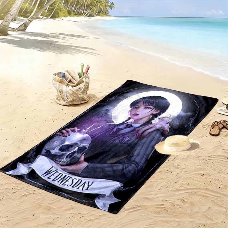 Supernatural Gothic Mystery beach towel Beach towel for vacation photos beach swim Absorbent bath towel Outdoor pool towel beach beach towel Comfort