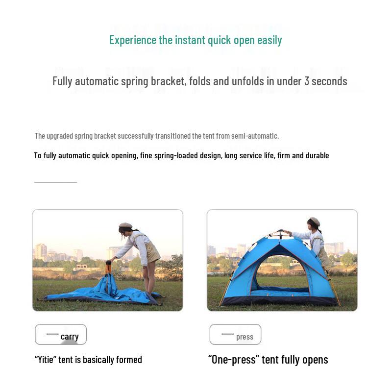 Automatic Pop-Up 2-Person Camping Tent