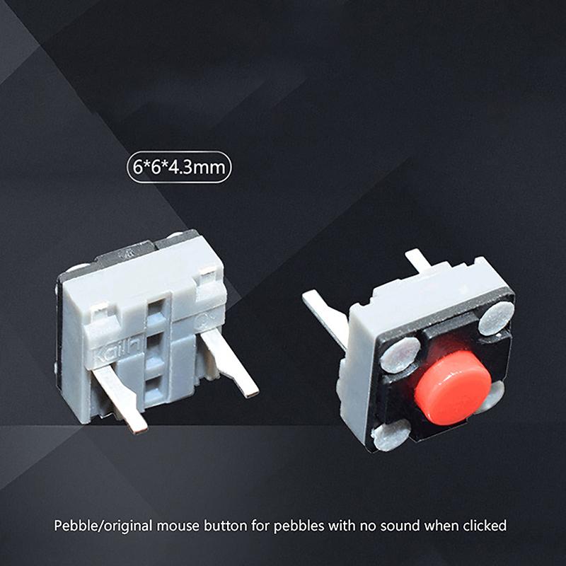 10PCS DIY Accessories For Kailh Mute Button 4.3/7.3MM Silent Switch Wireless Mouse Wired Mouse Button Micro Switch