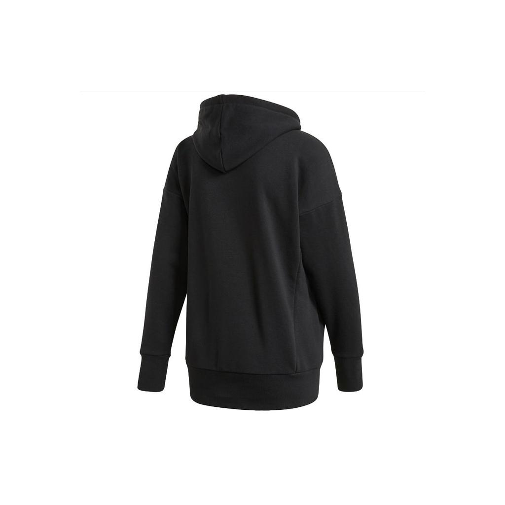 Adidas Loose-Fit Hooded Sweatshirt Women Tops Black FM1044