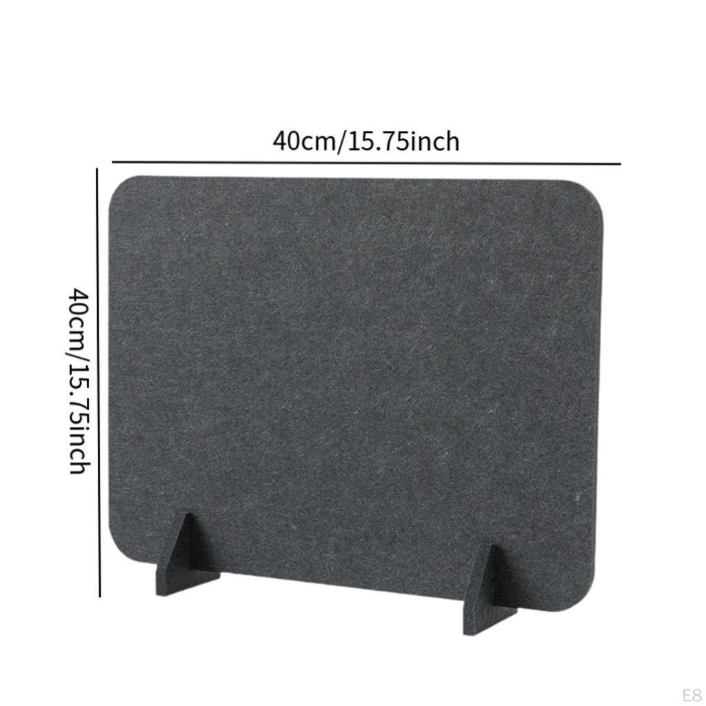 Acoustic Desk Divider with Support Feet Freestanding Privacy Panel, Furniture Partition for