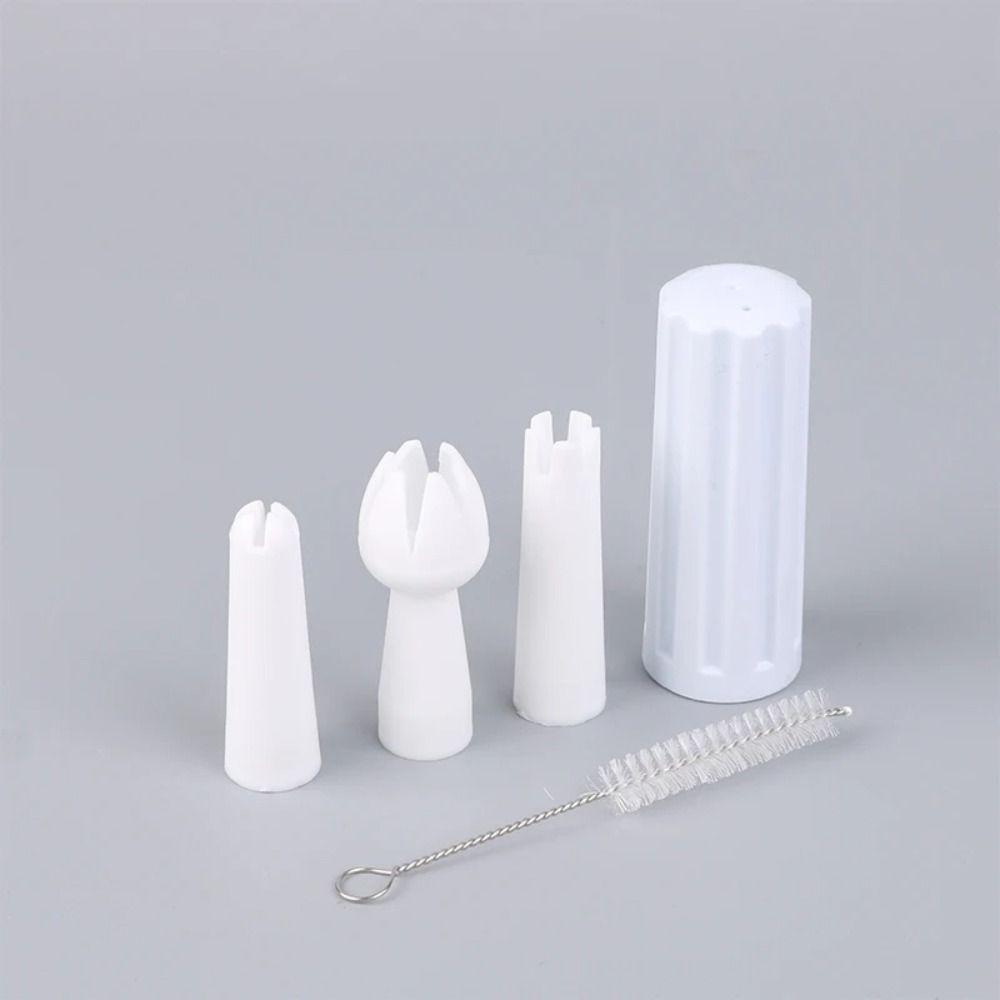5Pcs/Set Base Tips Holder Whipping Tip Mounting Mouth Decorating Mouth Cream Nozzle Cream Foamer