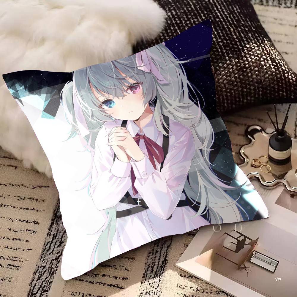 

Game Anime 25-ji N-Nightcord De Pillow Case Fashion Square Pillowcase Bedroom Sofa Room Ins Decoration Leisure 30cm x 30cm
