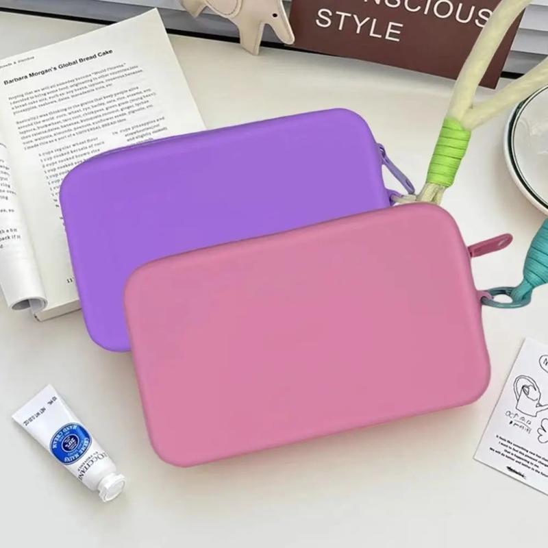 Silicone Square Coin Purse Portable Mini Storage Bag Multifunctional Silicone Cosmetic Bag