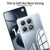 Für Xiaomi 14T Pro Hülle Klar Weich Silikon Transparent Bumper Handyhülle Für Xiaomi 14T Mi14T 2024 Klar Stoßfest Rückseite
