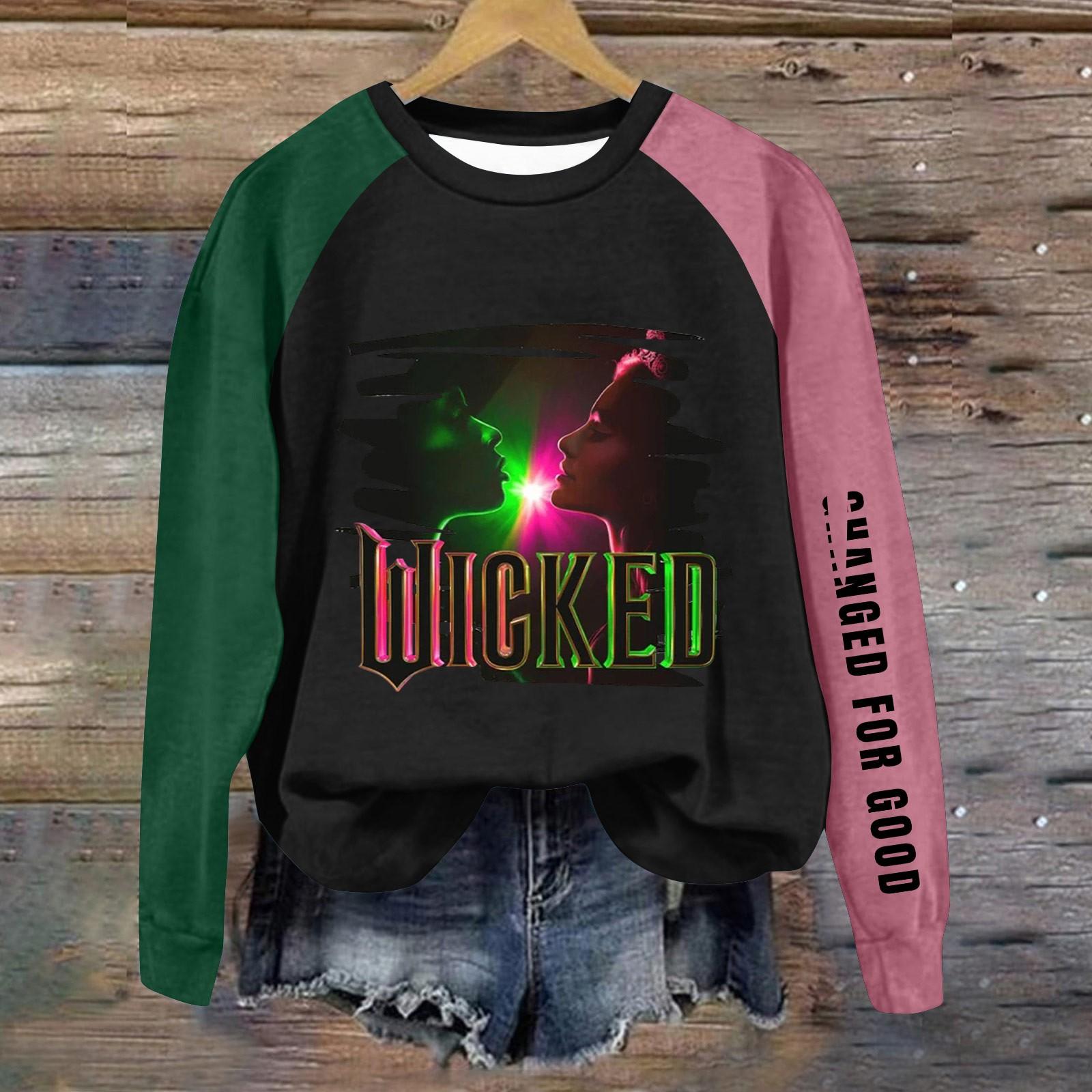 

Round Neck Long Sleeve Sweatshirts For Women Print Graphic Top Casual Basic Tops Pullover M кавун червоний колір