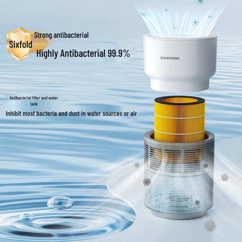 DAEWOO Fogless Humidifier with 6-Fold Purification