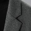 Playboy Men's Mid-Length Loose Wool Blend Jacket