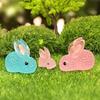 Luminous Micro Landscape Rabbit Ornaments Glow in The Dark Bunny Figurines for Moss Micro-Landscapes Fish Tank Decoration DIY Accessories