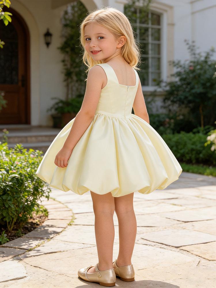 Girls' 3D Floral Princess Dress for Weddings, Fashion Shows, Stage, or Piano Performances