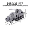 MOC Jucării WW1 WW2 Vehicul Tanc Model Cărămizi de Construit Soldat German SUA Tancuri Tun Anti-tanc Mini Cărămizi Jucării Armată Copii