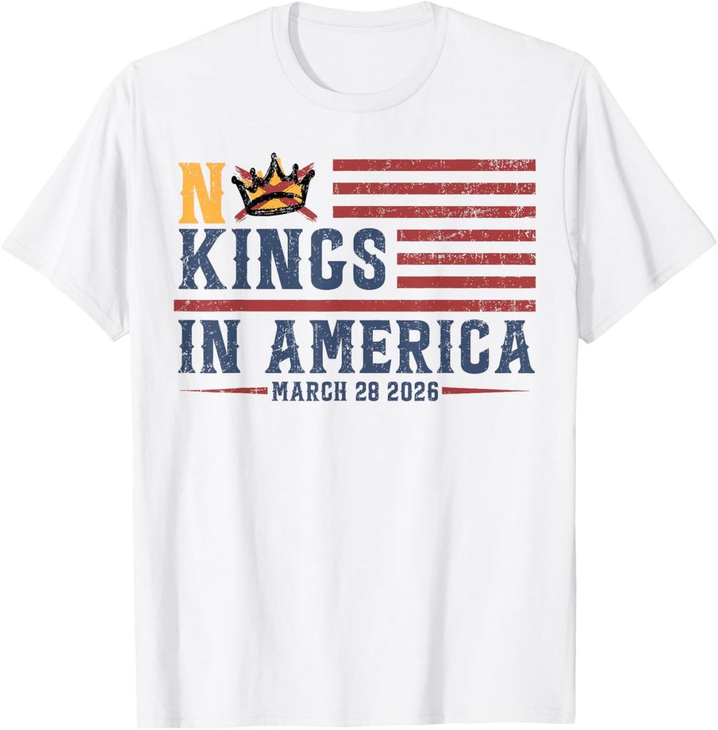 Keine Könige in Amerika 28. März 2026 Vintage Unisex T-Shirt