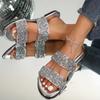 Neue Stil Open-Toe Flachboden Damenschuhe, Sandalen mit Runden Zehen, für den Strandgebrauch.